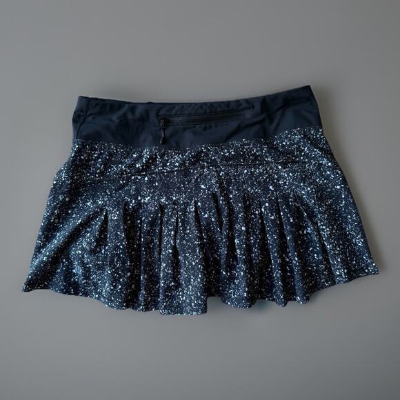Lululemon Circuit Breaker Skirt 4 Black Speckle Sportswear Athleisure Tennis - Picture 1 of 7